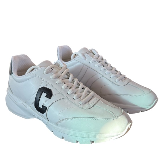 Celine Runner CR-02 Low Lace-Up Sneaker Optic White EU 39 US Celine Runner CR-02 Low Lace-Up Sneaker Optic White EU 39 US